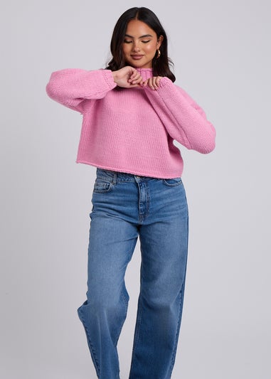 Urban Bliss Pink Exposed Seam Jumper