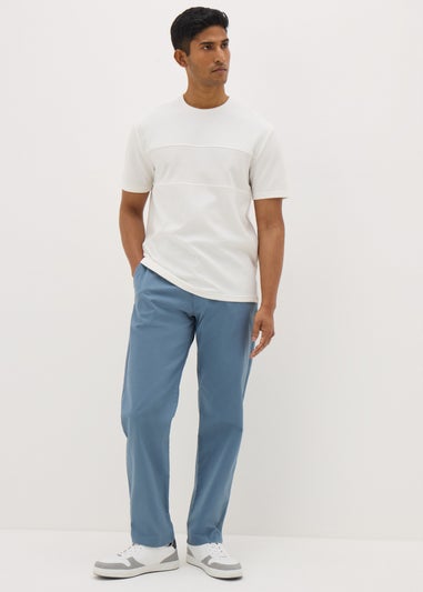 Blue Straight Fit Chinos