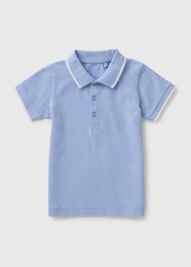 Boys Blue Casual Polo Shirt (1-7yrs)