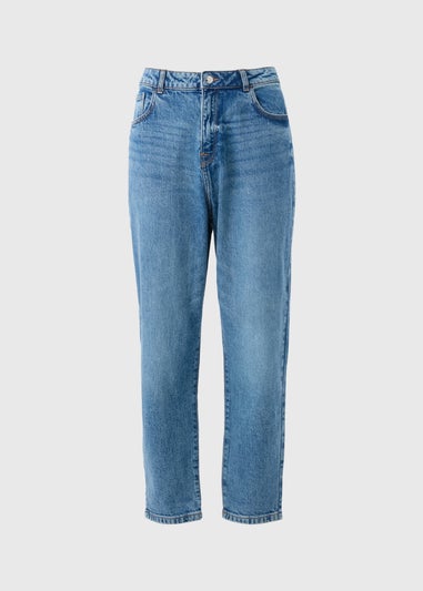 Papaya Petite Mid Wash Mom Jeans