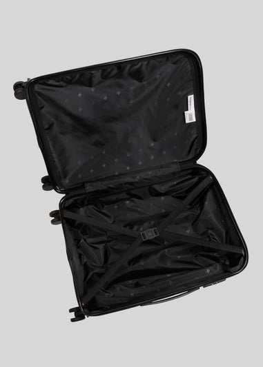 IT Luggage Black Hard Suitcase