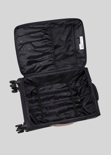 IT Luggage Black Soft Suitcase