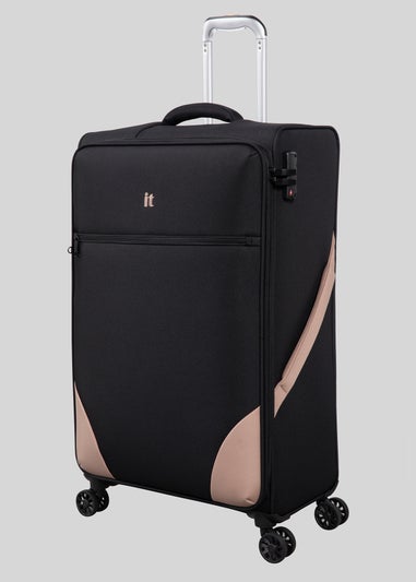 IT Luggage Black Soft Suitcase