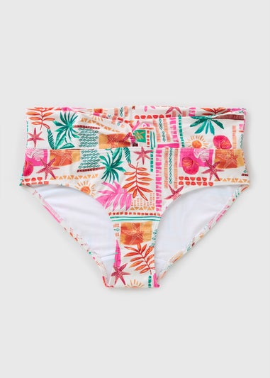 Multicolour Summer Print Bikini Bottoms