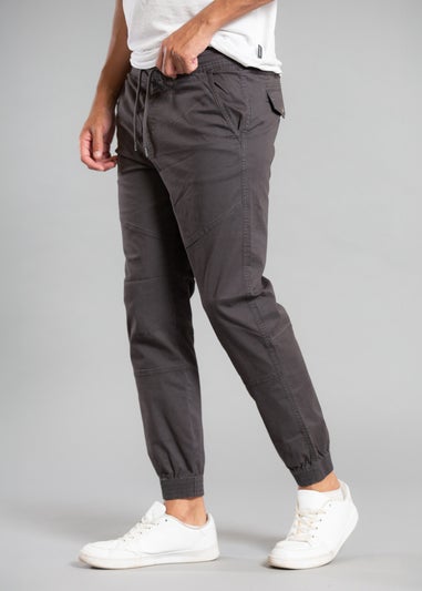 Tokyo Laundry Grey Cotton Cuffed Trouser