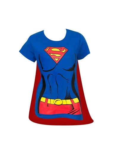 DC Comics Supergirl Blue Costume Top