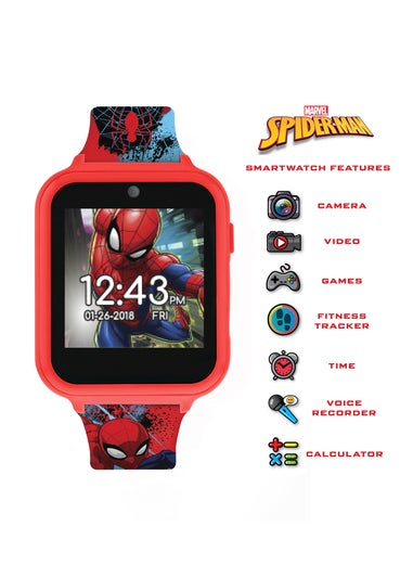 Disney Marvel Spiderman Red Silicon Strap Watch