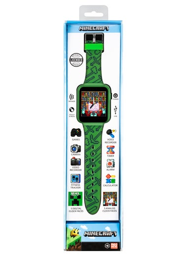 Disney Minecraft Green Silicon Strap Watch