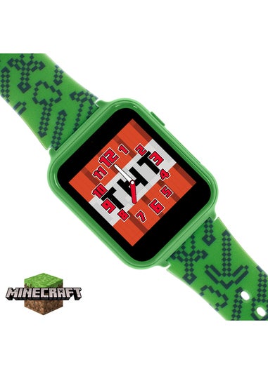 Disney Minecraft Green Silicon Strap Watch