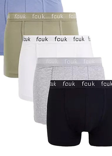 French Connection Khaki Cotton Boxers (Pack of 5)