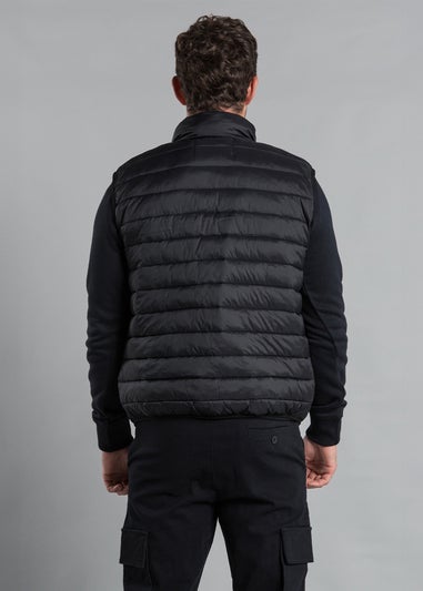 French Connection Black Superlight Puffer Gilet