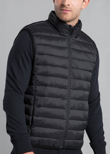 French Connection Black Superlight Puffer Gilet