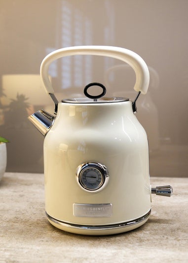 Charles Bentley Cream & Chrome Kettle