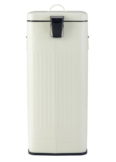 Charles Bentley Cream Square Retro Kitchen Pedal Bin