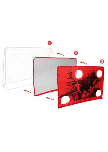 Charles Bentley 3-in-1 Target Shot Football Goal