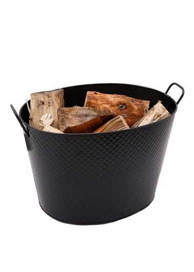 Charles Bentley Willow Large Fireside Log Bucket