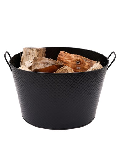 Charles Bentley Willow Large Fireside Log Bucket