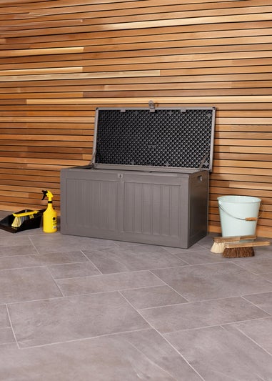 Charles Bentley Grey Outdoor Plastic Storage Box