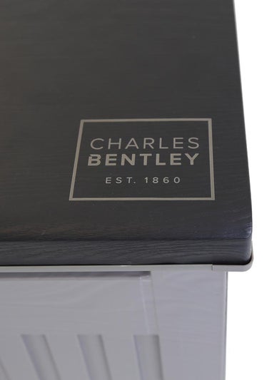 Charles Bentley Grey and Black Large Outdoor Plastic Storage Box