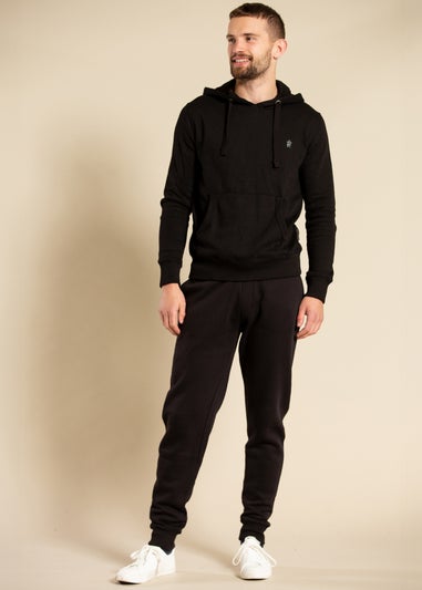 French Connection Black Cotton Blend Hoody