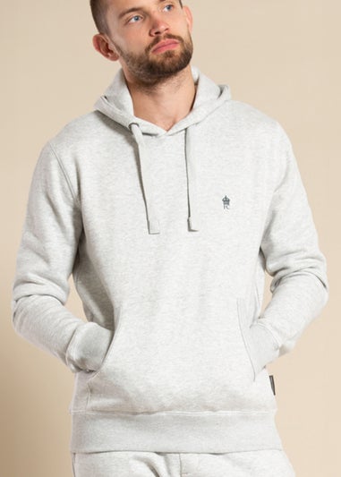 French Connection Light Grey Cotton Blend Hoody