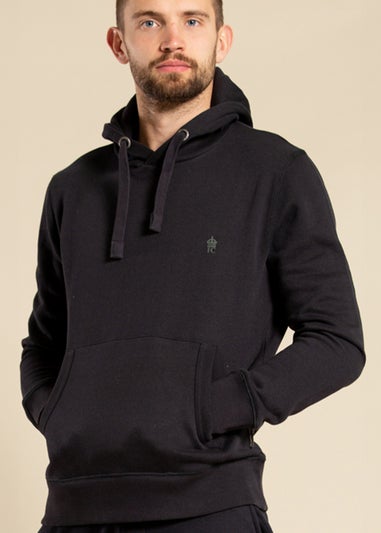 French Connection Navy Cotton Blend Hoody