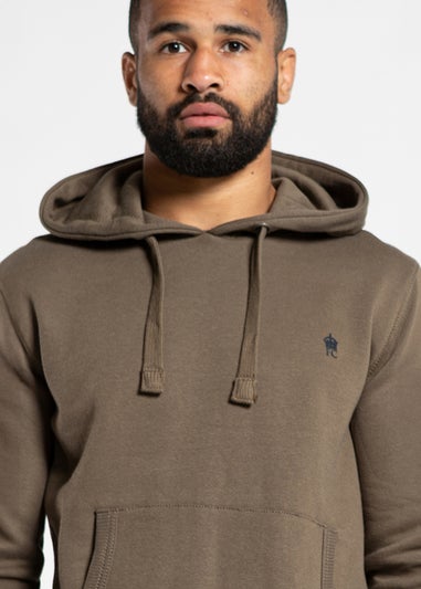 French Connection Khaki Cotton Blend Hoody