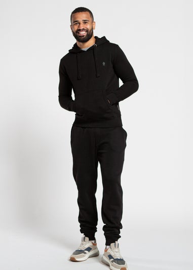 French Connection Black Cotton Blend Joggers