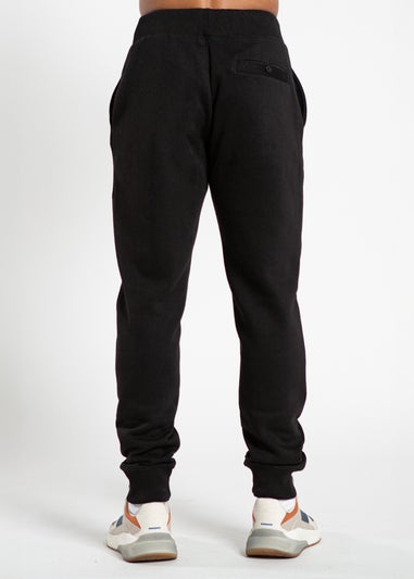 French Connection Black Cotton Blend Joggers