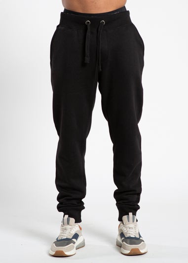 French Connection Black Cotton Blend Joggers