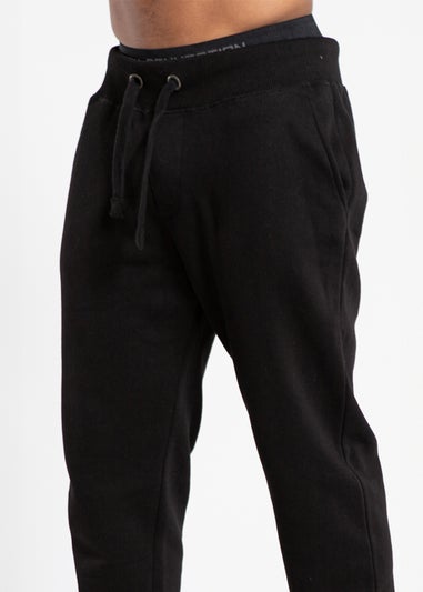 French Connection Black Cotton Blend Joggers