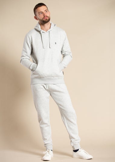 French Connection Light Grey Cotton Blend Joggers