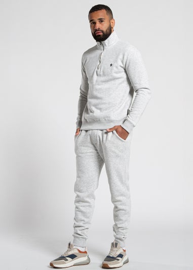 French Connection Light Grey Cotton Blend Joggers