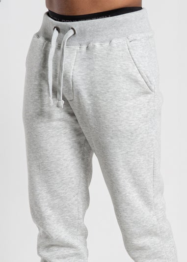 French Connection Light Grey Cotton Blend Joggers