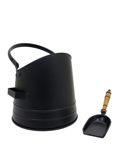 Charles Bentley Alder Coal Bucket with Shovel