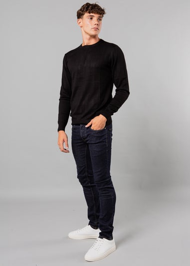 French Connection Black Crew Neck Knitted Jumper