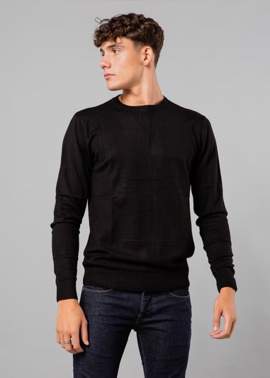 French Connection Black Crew Neck Knitted Jumper