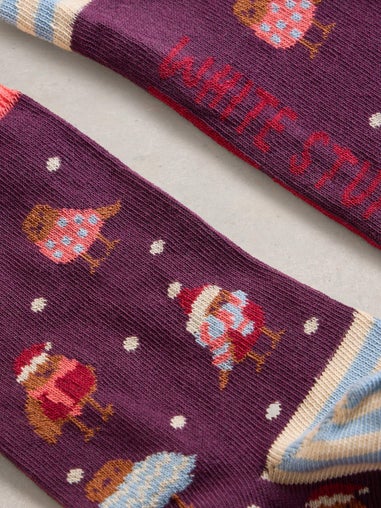 Socken Rotkehlchen in Christmas Cracker