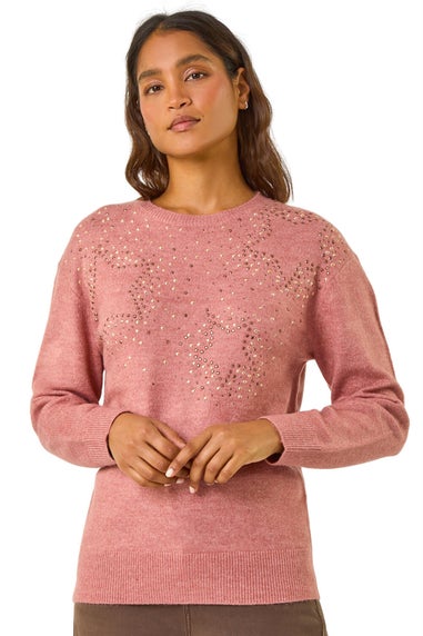 Roman Rose Star Hotfix Crew Jumper