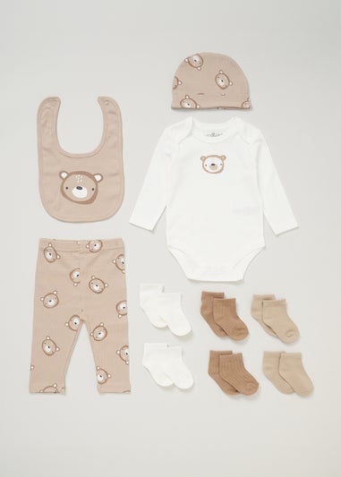 Lily and Jack Beige 10-Piece Bodysuit Baby Gift Set (0-6 months)