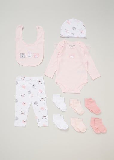 Lily and Jack Soft Pink 10-Piece Bodysuit Baby Gift Set (0-6 months)