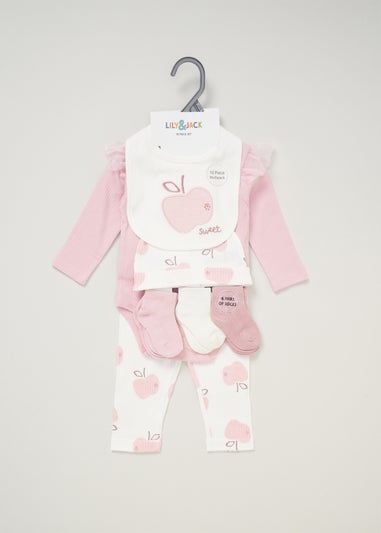 Lily and Jack Purple 10-Piece Bodysuit Baby Gift Set (0-6 months)