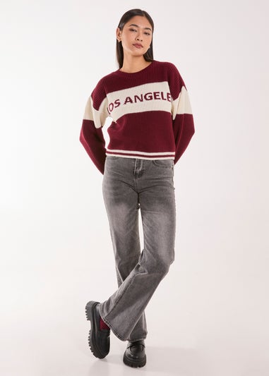 Pink Vanilla Red Los Angeles Knit Jumper