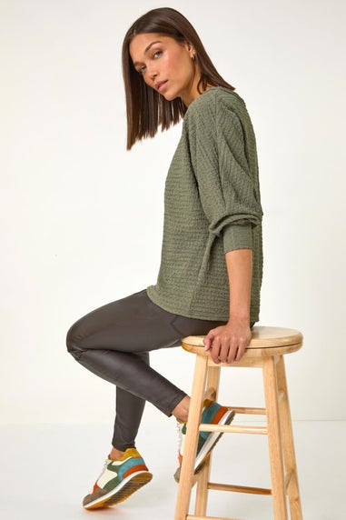Roman Chocolate Coated Faux Leather Jeggings