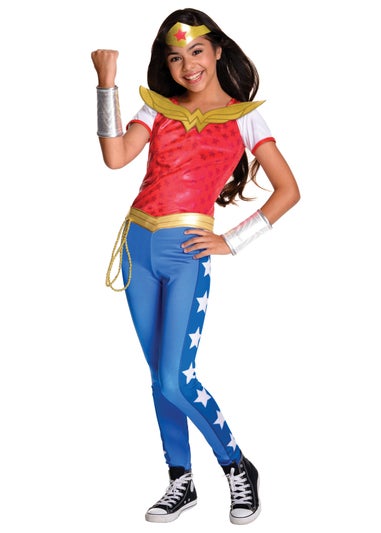 Wonder Woman Fancy Dress Costume Deluxe (4-14 yrs)