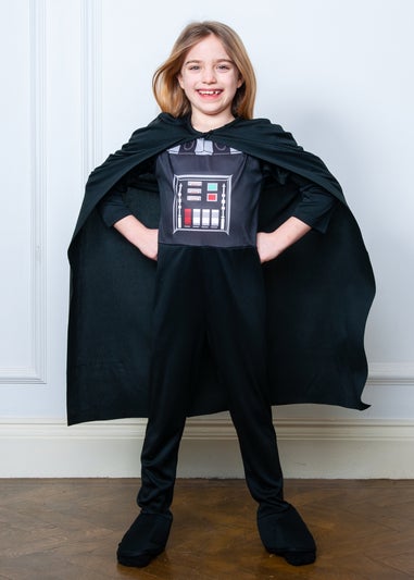 Darth Vader Fancy Dress Black Costume (9-12 yrs)