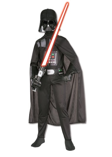 Darth Vader Fancy Dress Black Costume (9-12 yrs)