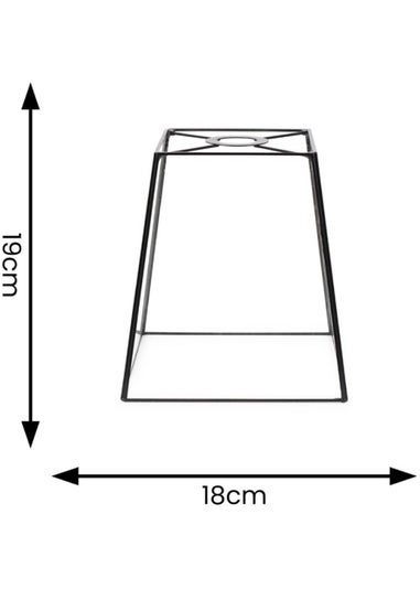 ValueLights Susie Glass Clear White Square Ceiling Pendant Shade (19cm x 18cm x 18cm)