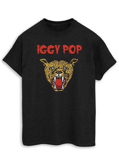 Iggy Pop Leopard Black T-Shirt