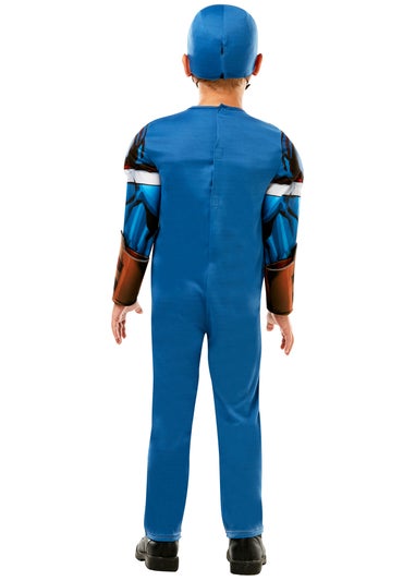 Captain America Fancy Dress Costume Deluxe (3-8 yrs)